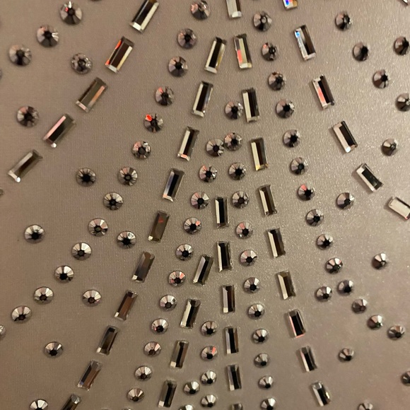 Short Embellished Cream Bodycon Dress - Picture 3 of 5